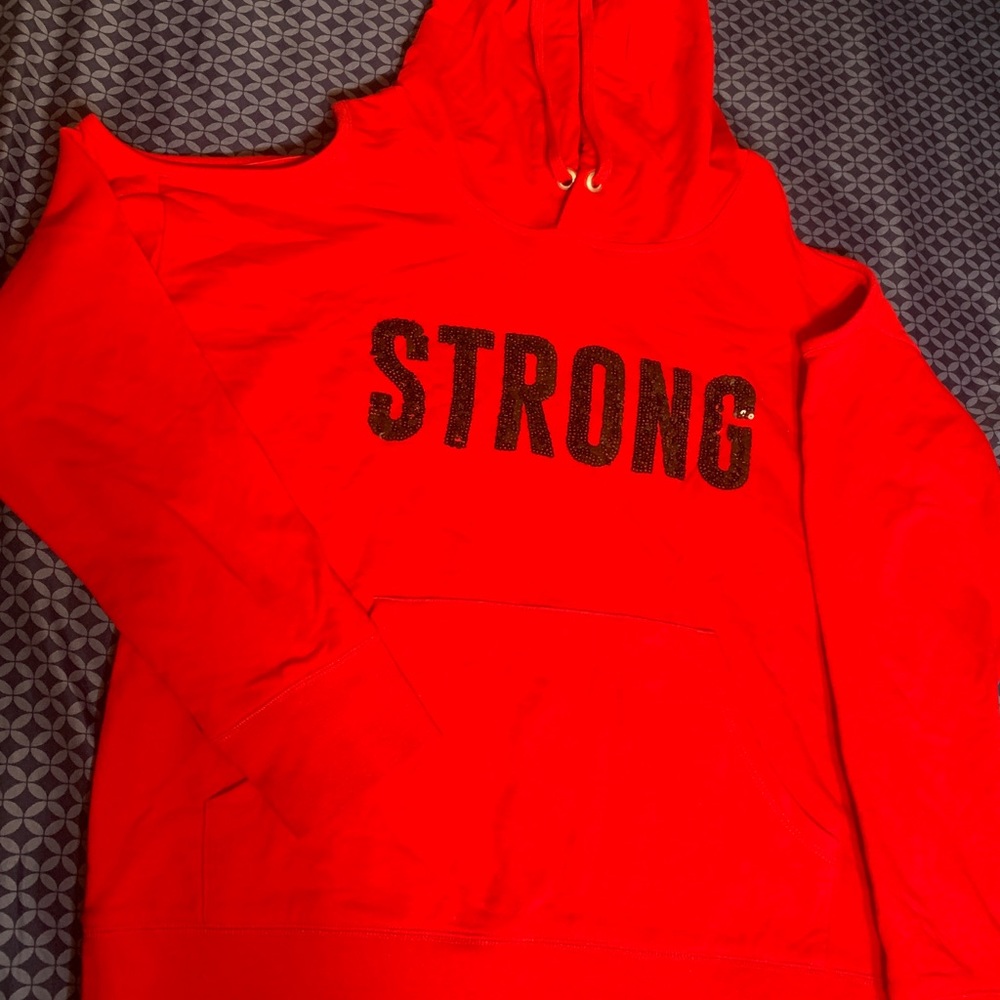 Cold shoulder hoodie